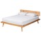 Baxton Studio Joaquin Modern Japandi Rustic Brown Finished Wood Full Size Platform Bed 235-13240-ZORO - alternate 1